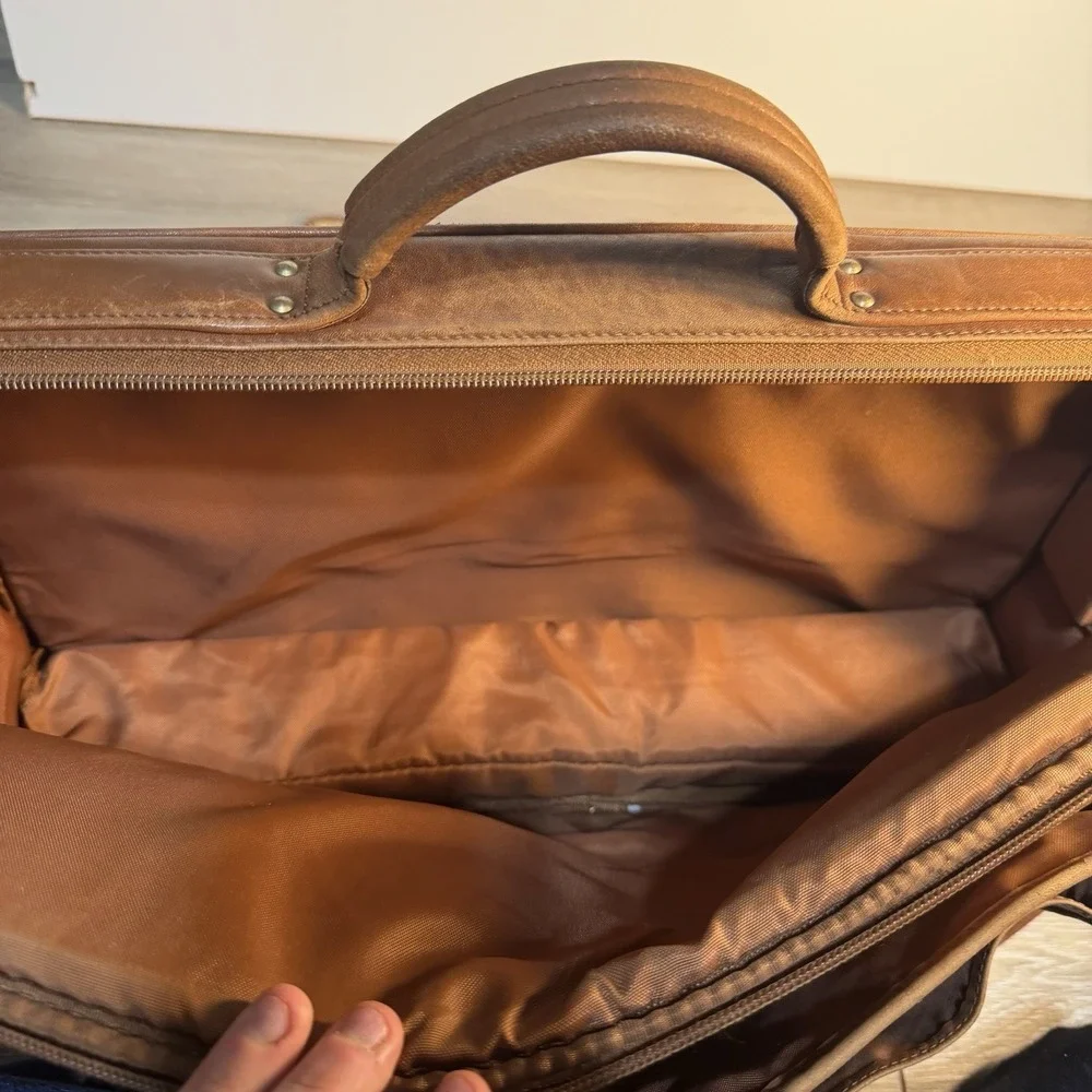 COACH VTG #0532 Prescott Leather Briefcase Messenger Laptop Shoulder Bag Luggage
